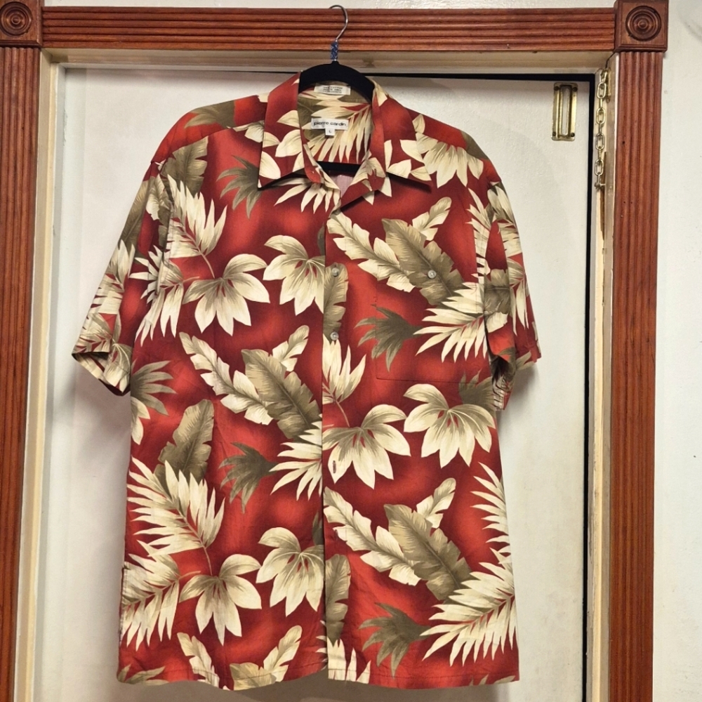 Pierre Cardin Red and Hawaiian Shirt